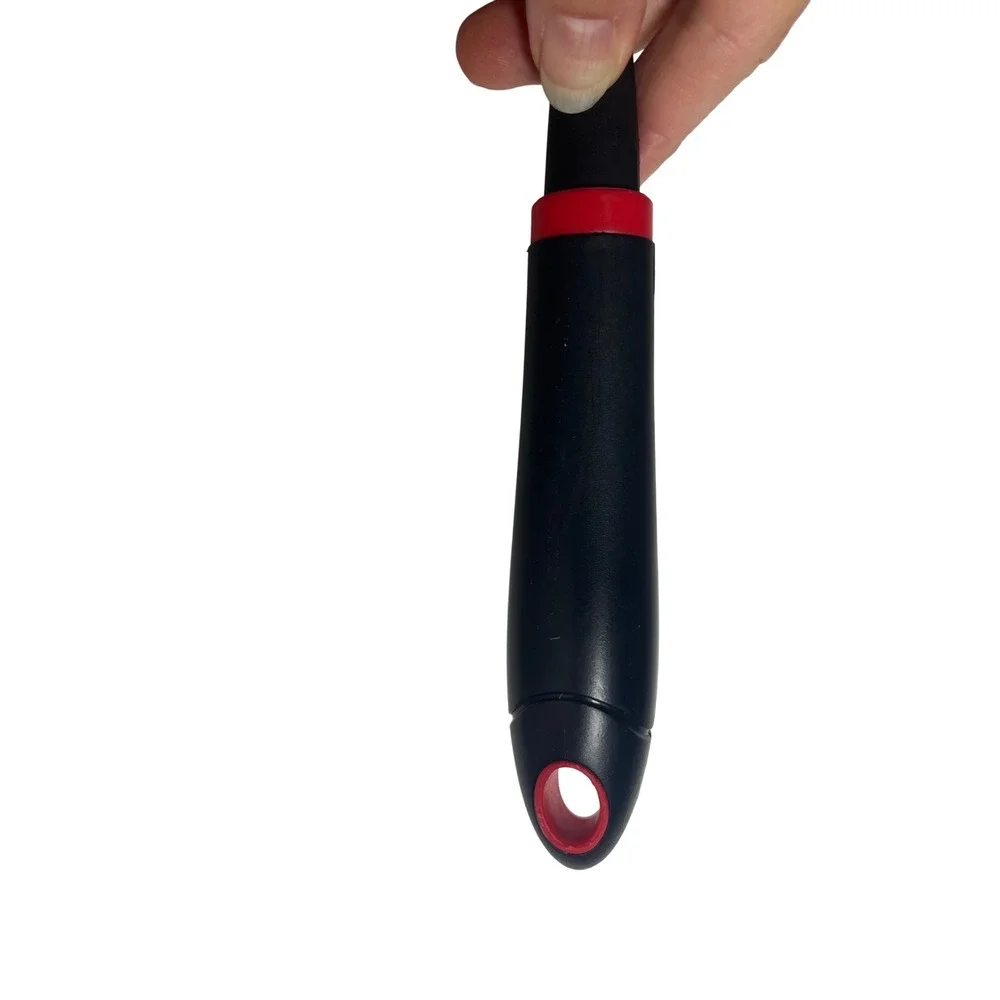 2 Pc Spatula Lot Chefmate Slotted Turner & Wide Nylon Turner‎ Black Red Kitchen